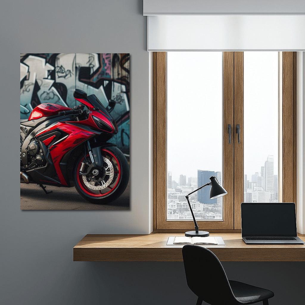 Sport Bike and Graffiti: Street Dynamics