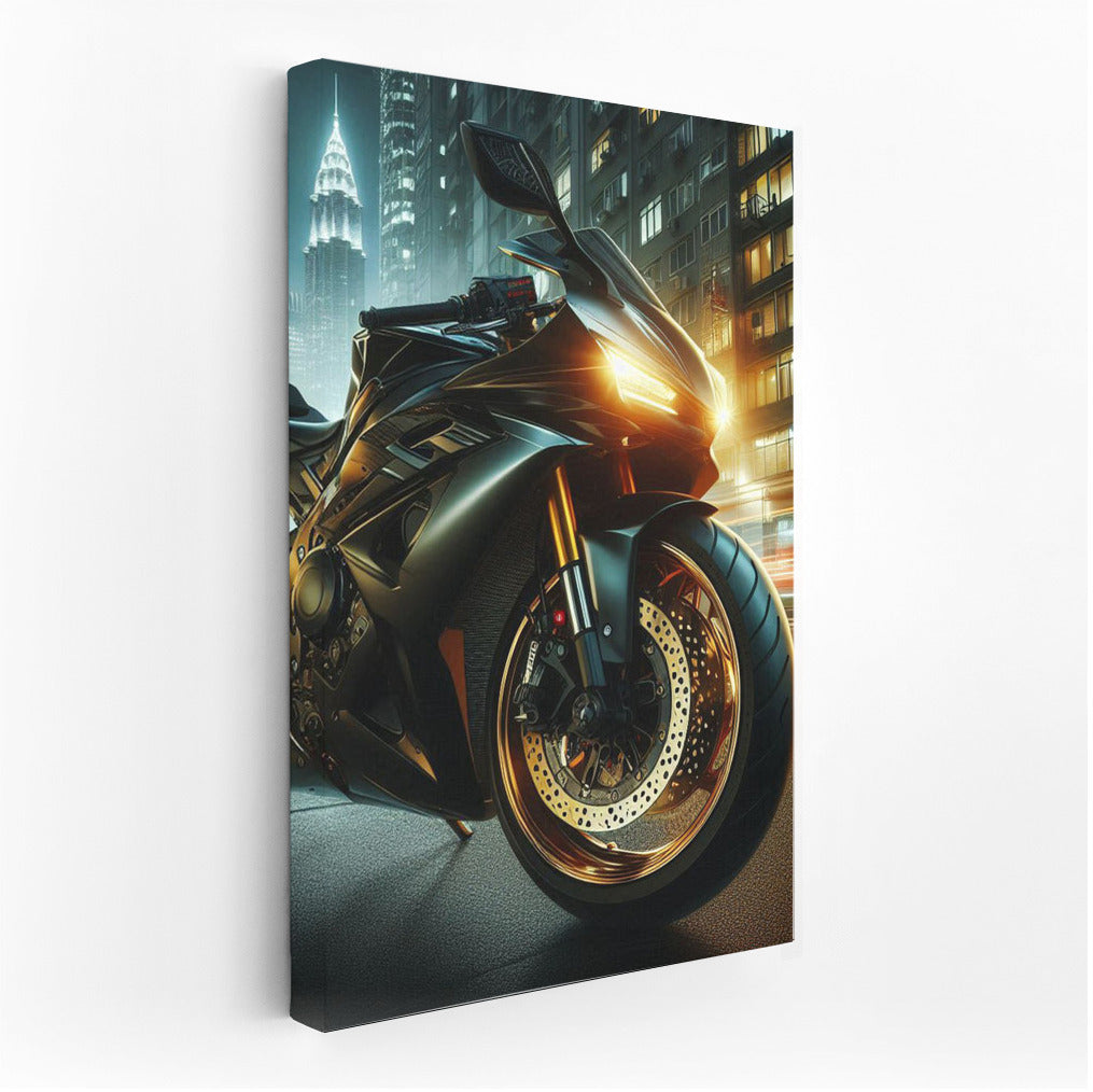 Night Whirlwind: Sportbike on City Streets