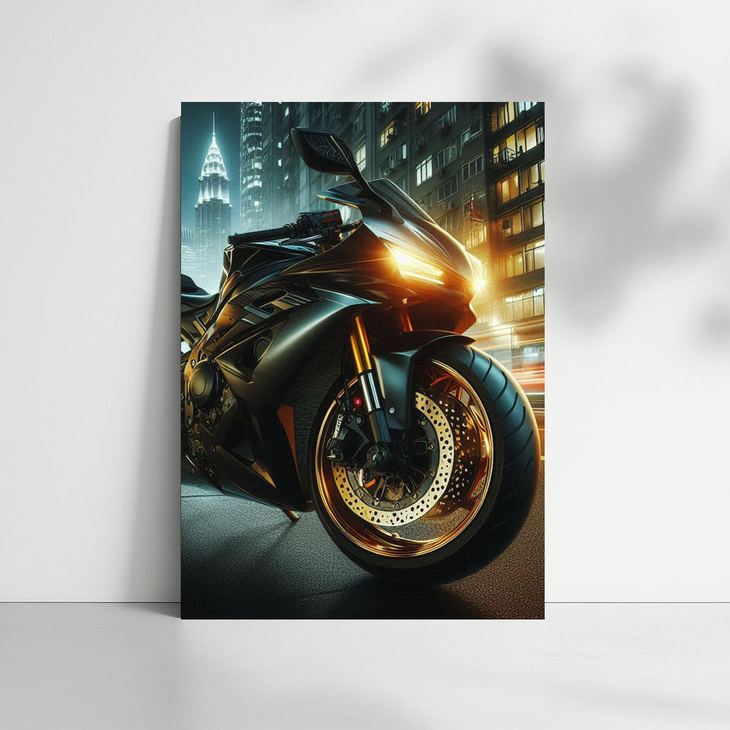 Night Whirlwind: Sportbike on City Streets