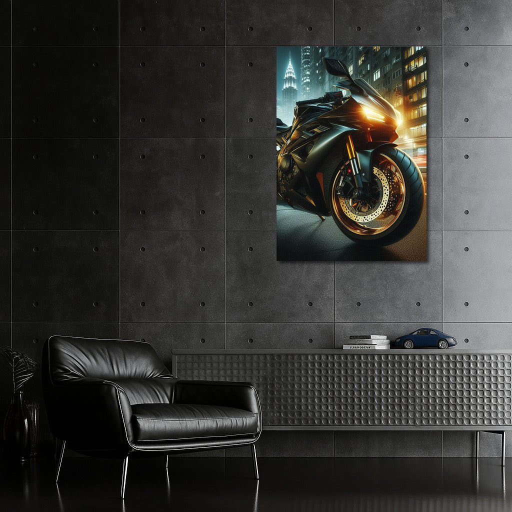 Night Whirlwind: Sportbike on City Streets