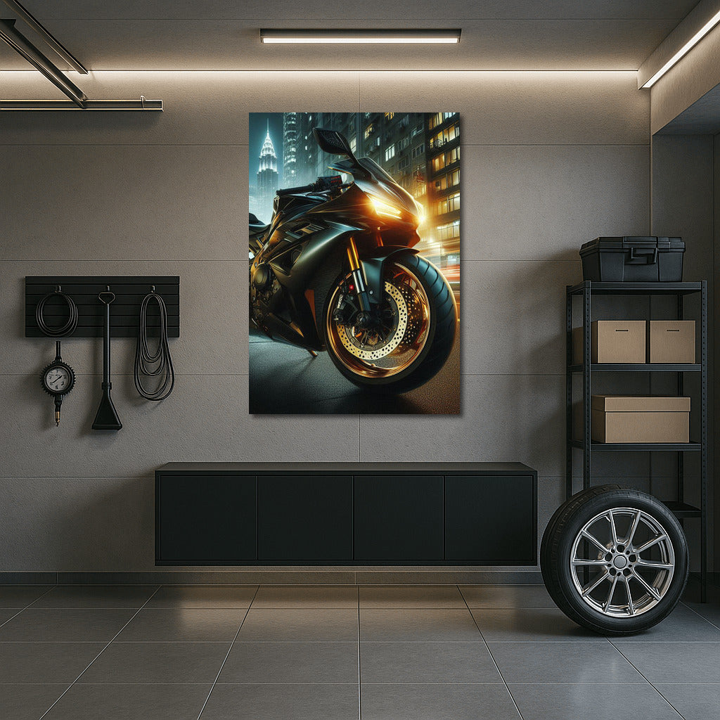 Night Whirlwind: Sportbike on City Streets