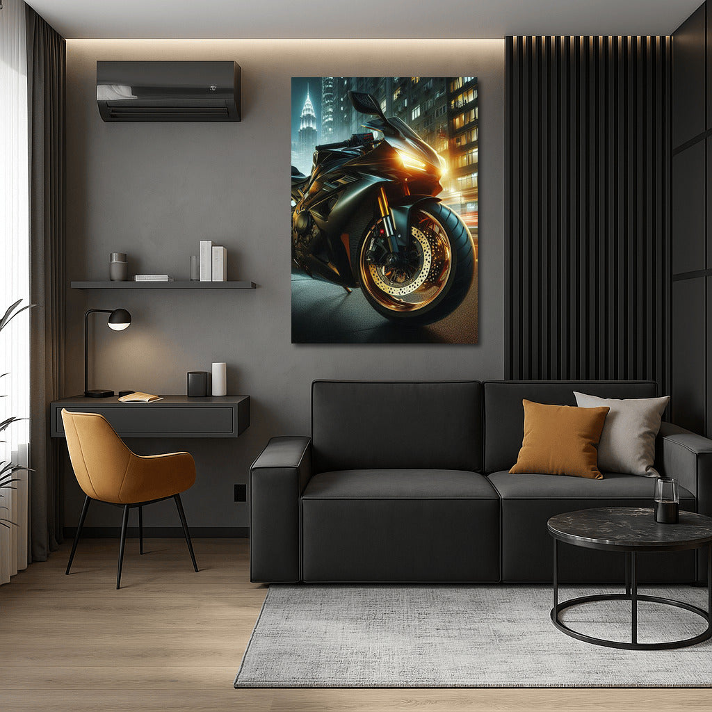 Night Whirlwind: Sportbike on City Streets