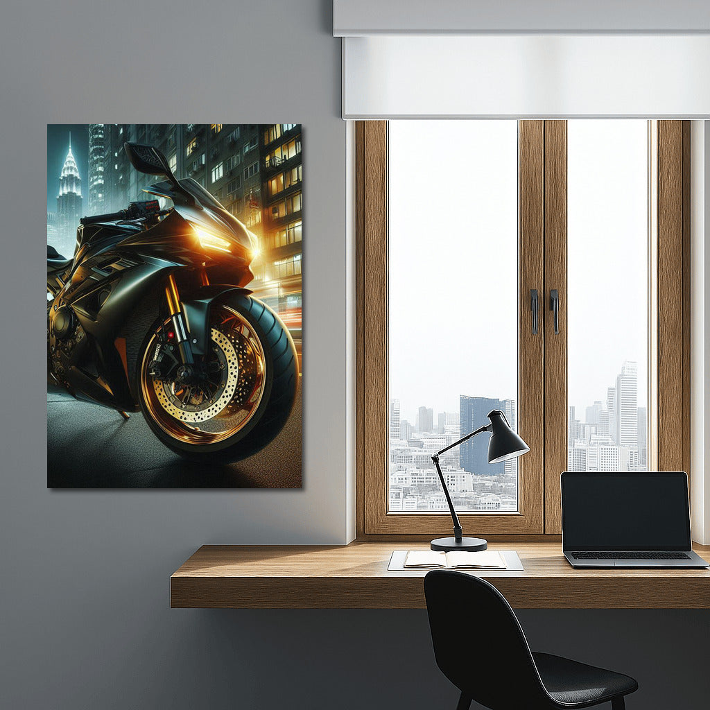 Night Whirlwind: Sportbike on City Streets