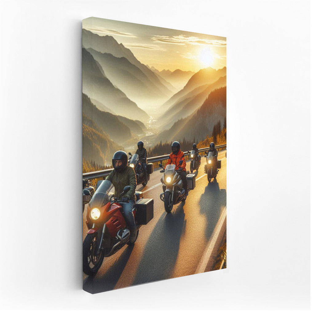 Sunset Trip: Touring Motorcycles on Mountain Trails