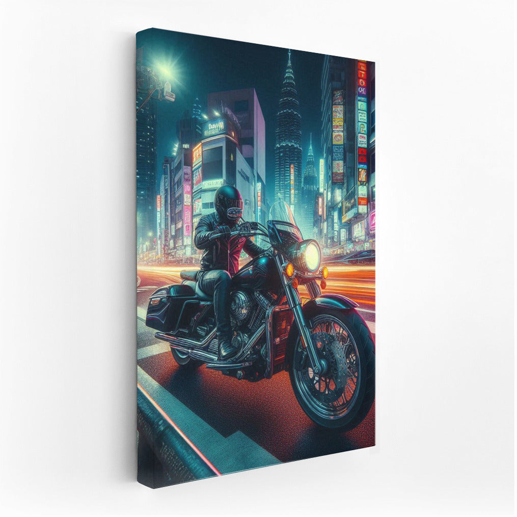 Neon Raider: Night Motorcycle Tour of the City Streets