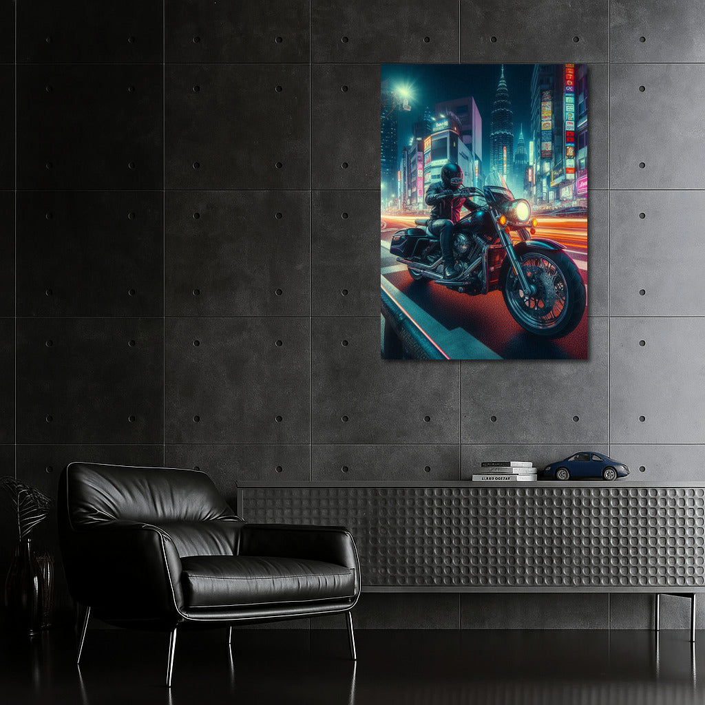 Neon Raider: Night Motorcycle Tour of the City Streets