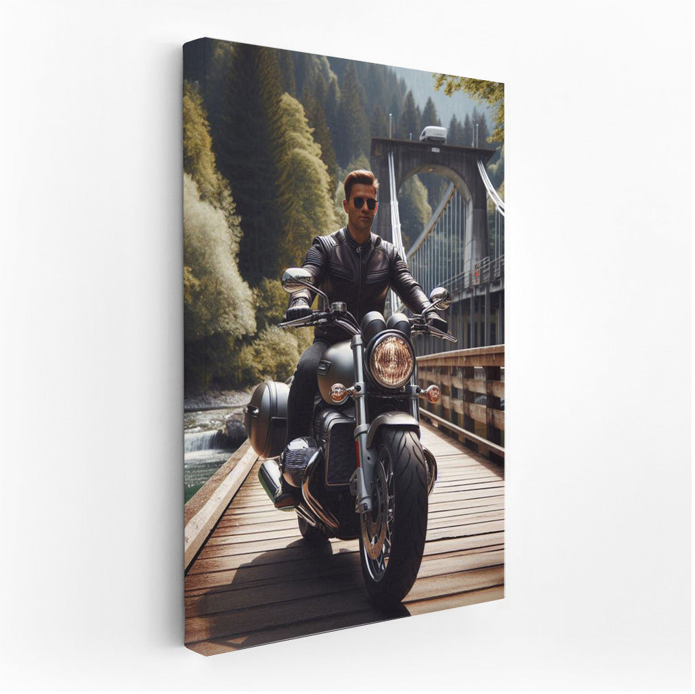 Touring Motorcycle on the Bridge: Freedom and Speed on the Journey