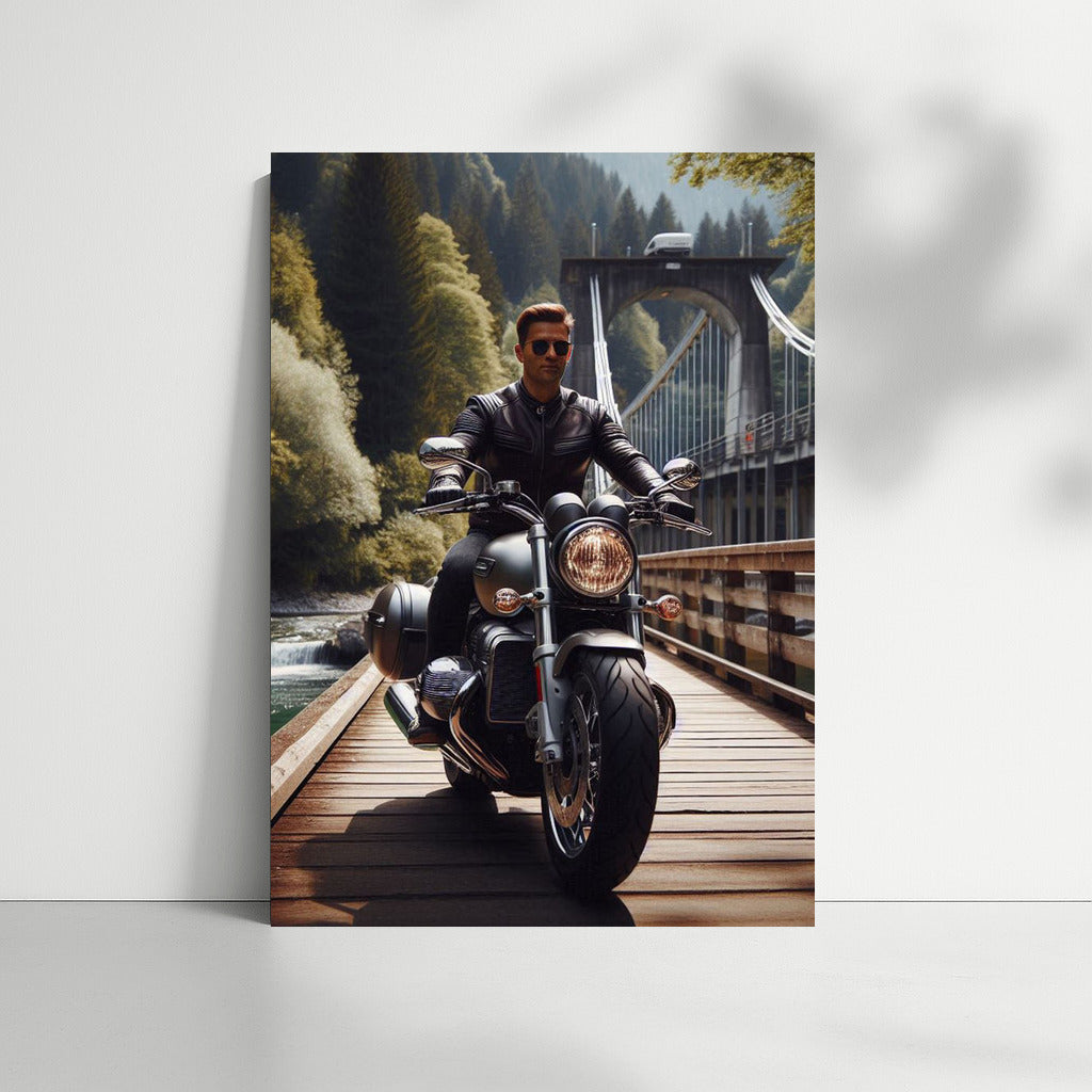 Touring Motorcycle on the Bridge: Freedom and Speed on the Journey