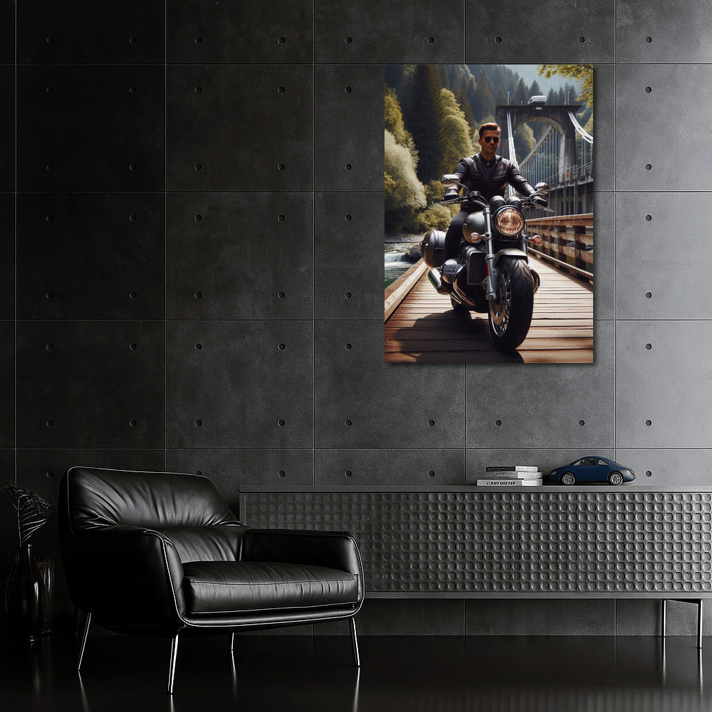 Touring Motorcycle on the Bridge: Freedom and Speed on the Journey