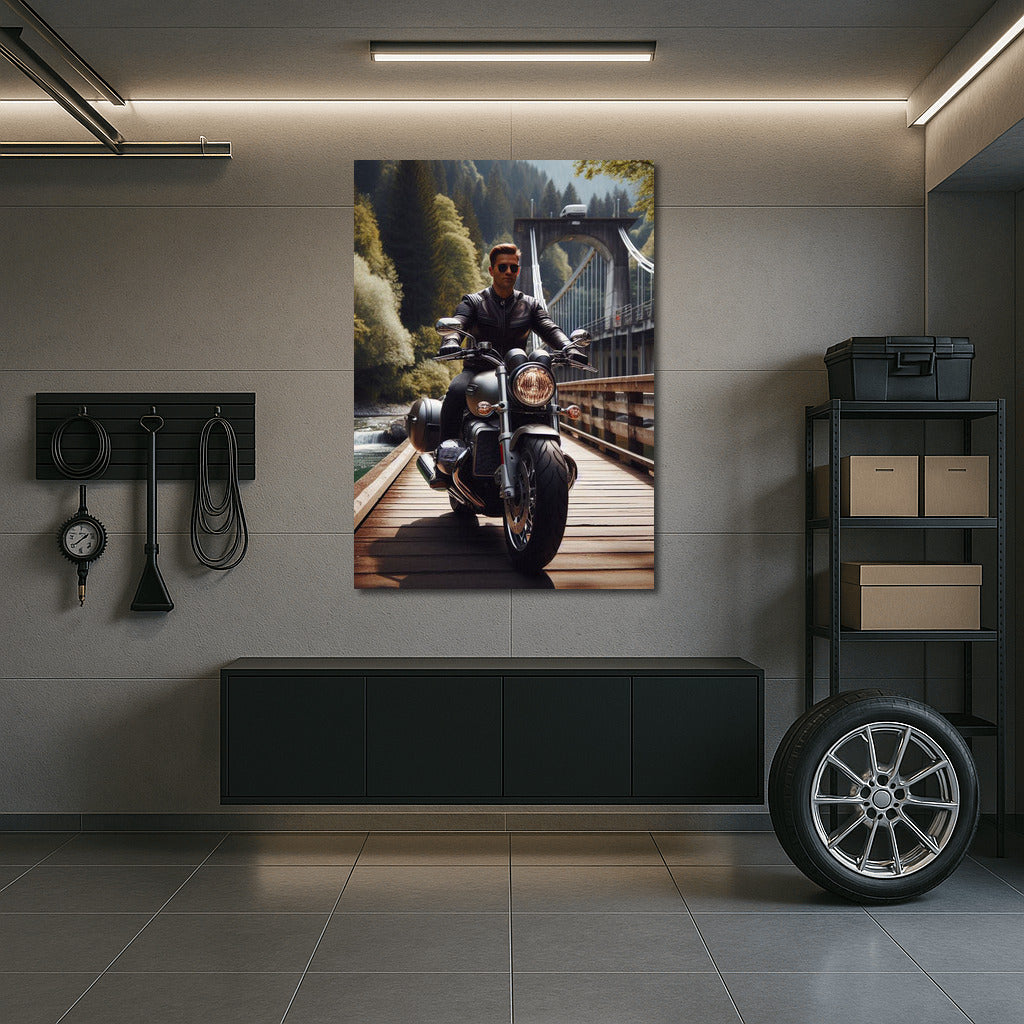 Touring Motorcycle on the Bridge: Freedom and Speed on the Journey