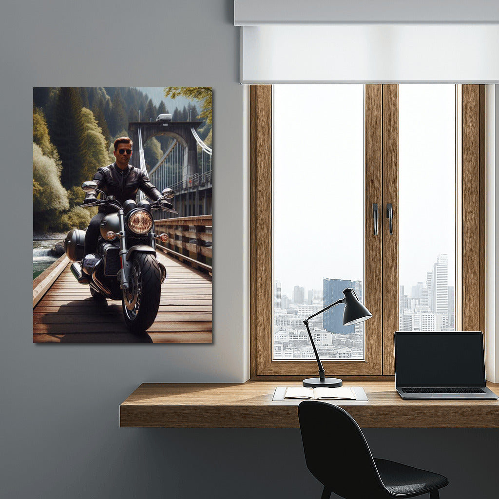 Touring Motorcycle on the Bridge: Freedom and Speed on the Journey