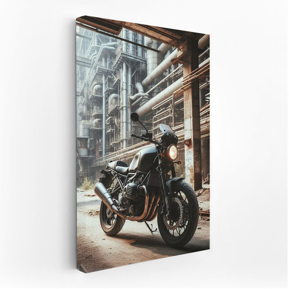 Industrial Adventure: Touring Bike in Abandoned Factory