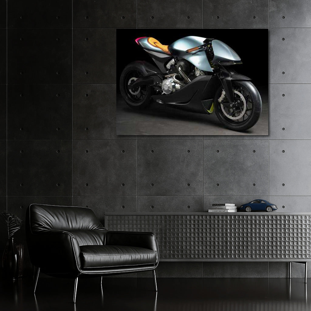 Dynamics and Style: Aston Martin AMB 001 Concept Motorcycle