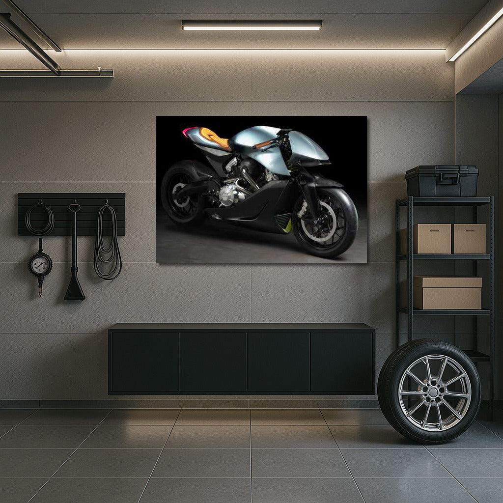 Dynamics and Style: Aston Martin AMB 001 Concept Motorcycle