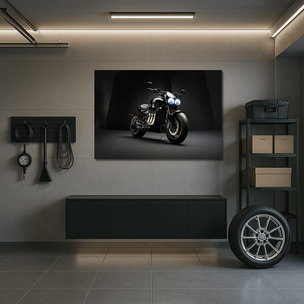 Triumph Rocket: The Embodiment of Speed and Design on Your Wall