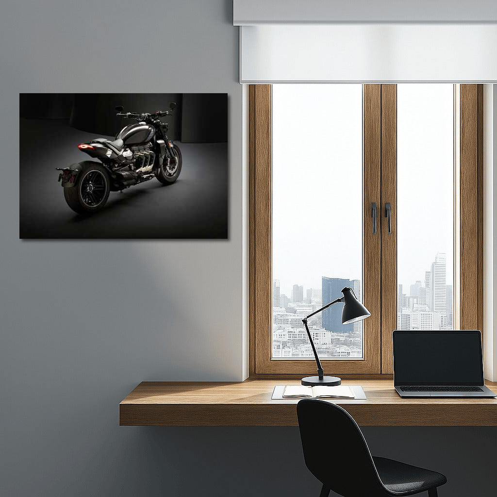 Triumph Rocket 3: Speed Vortex in Black and Gray Light