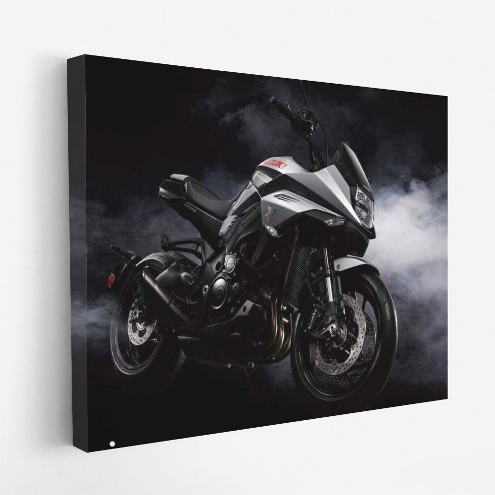 Speed Whirlwind: Suzuki Katana Motorcycle in Dynamics