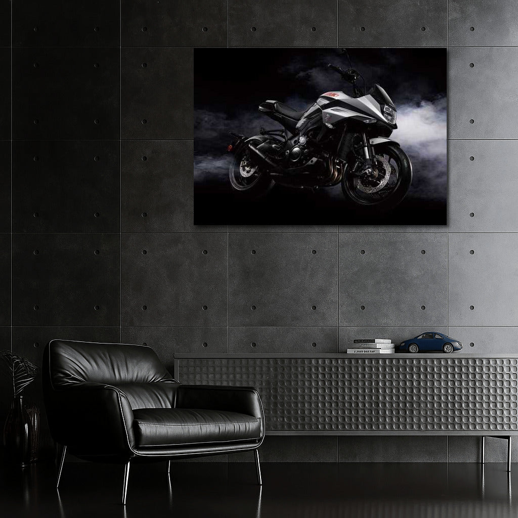 Speed Whirlwind: Suzuki Katana Motorcycle in Dynamics