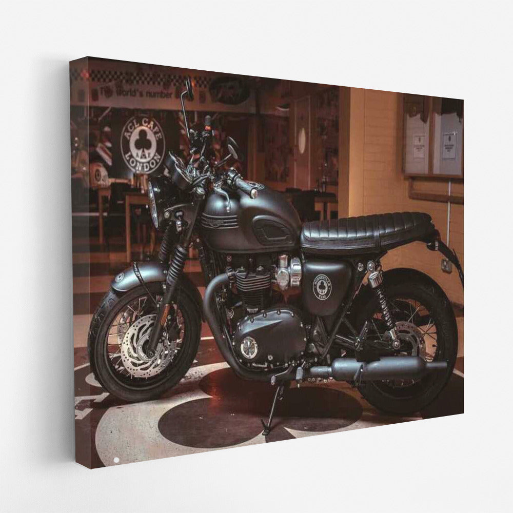 Retro Triumph Motorcycle: Vintage Charm for Your Interior