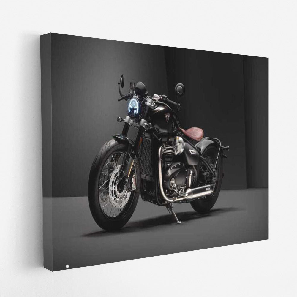 Black Triumph Bonneville Bobber: Passion for Speed and Freedom