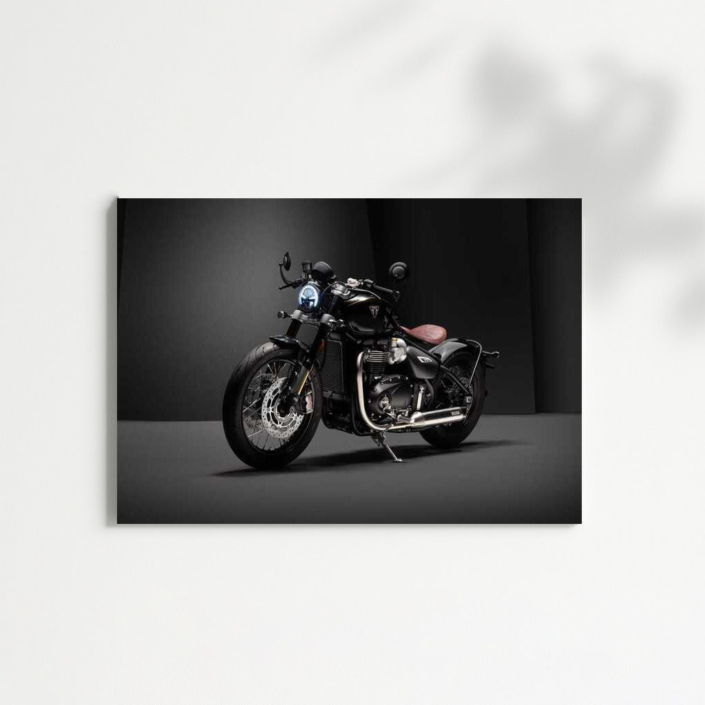 Black Triumph Bonneville Bobber: Passion for Speed and Freedom