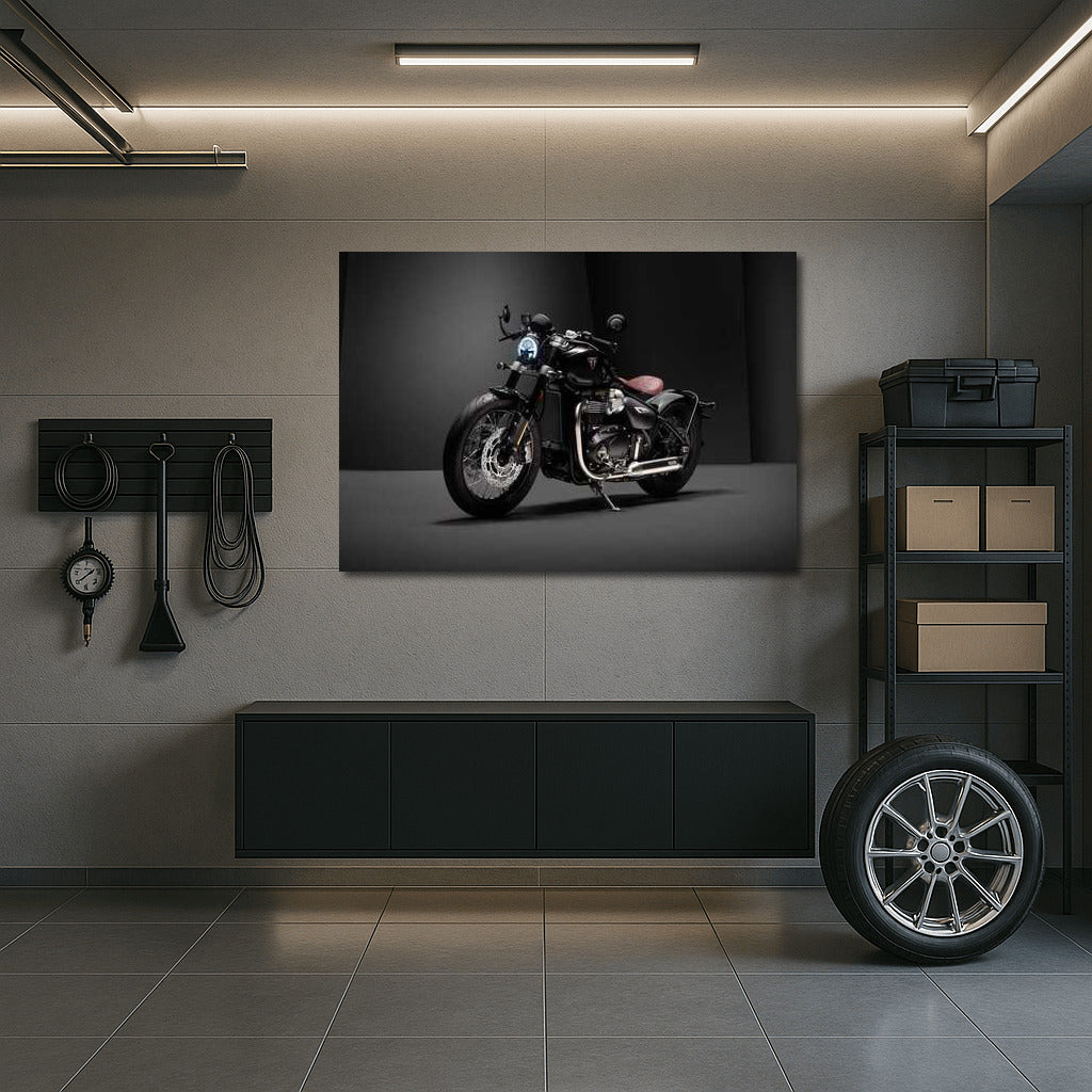 Black Triumph Bonneville Bobber: Passion for Speed and Freedom