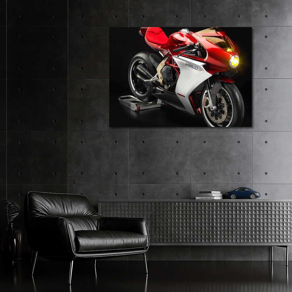 MV Agusta Superveloce: The Elegance of Speed on the Wall