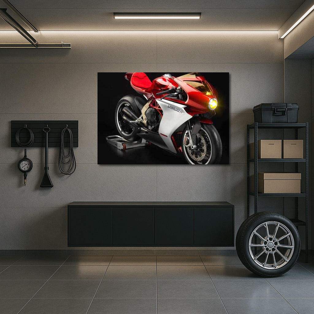 MV Agusta Superveloce: The Elegance of Speed on the Wall