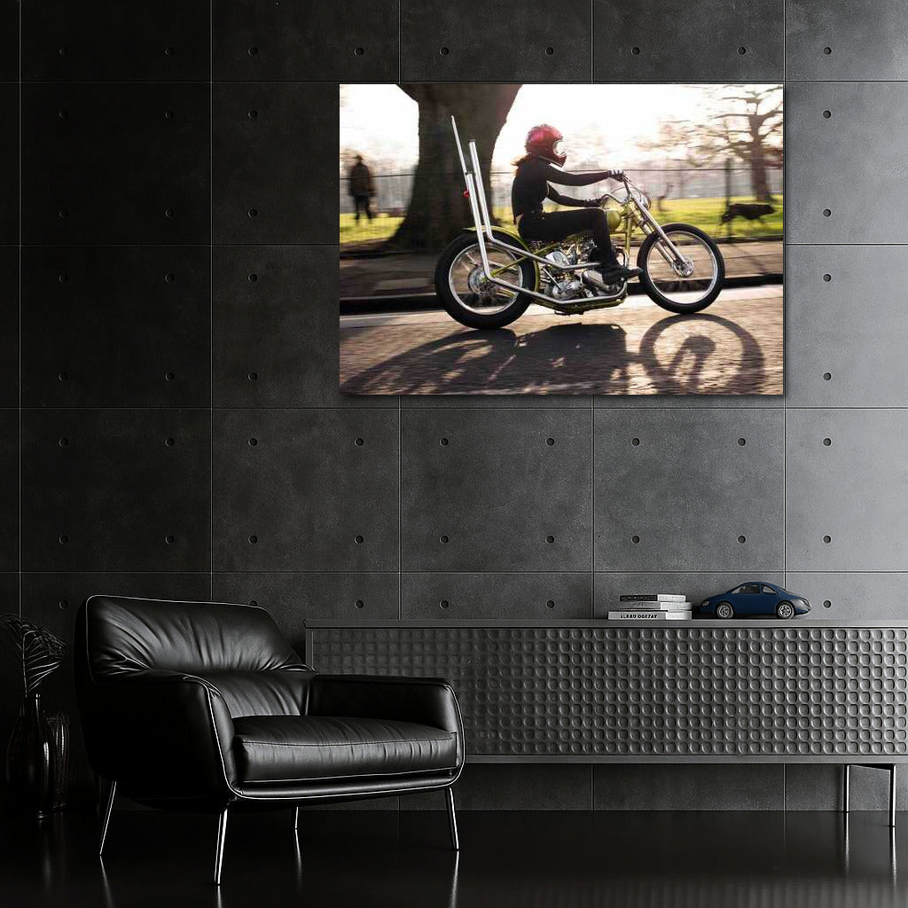 Vintage Motorcycle: Freedom and Speed in the Interior