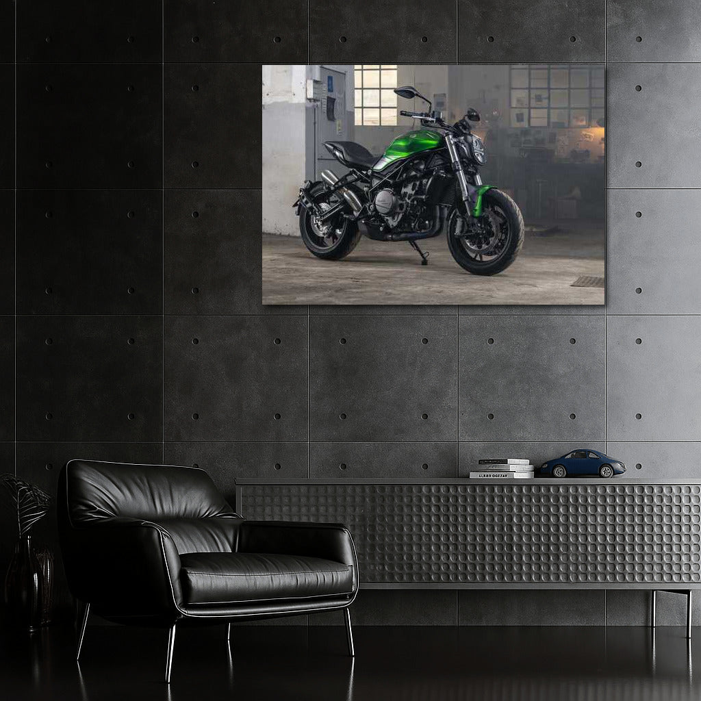 High-Speed Roar: Benelli Leoncino 800 Motorcycle in Vibrant Colors