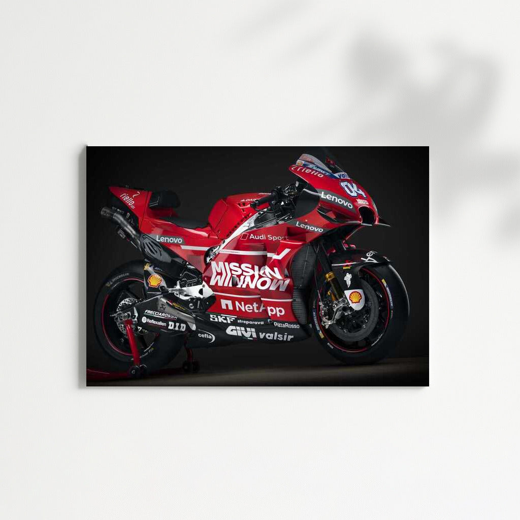 Speed and Adrenaline: Ducati Sports Bike in Bright Colors