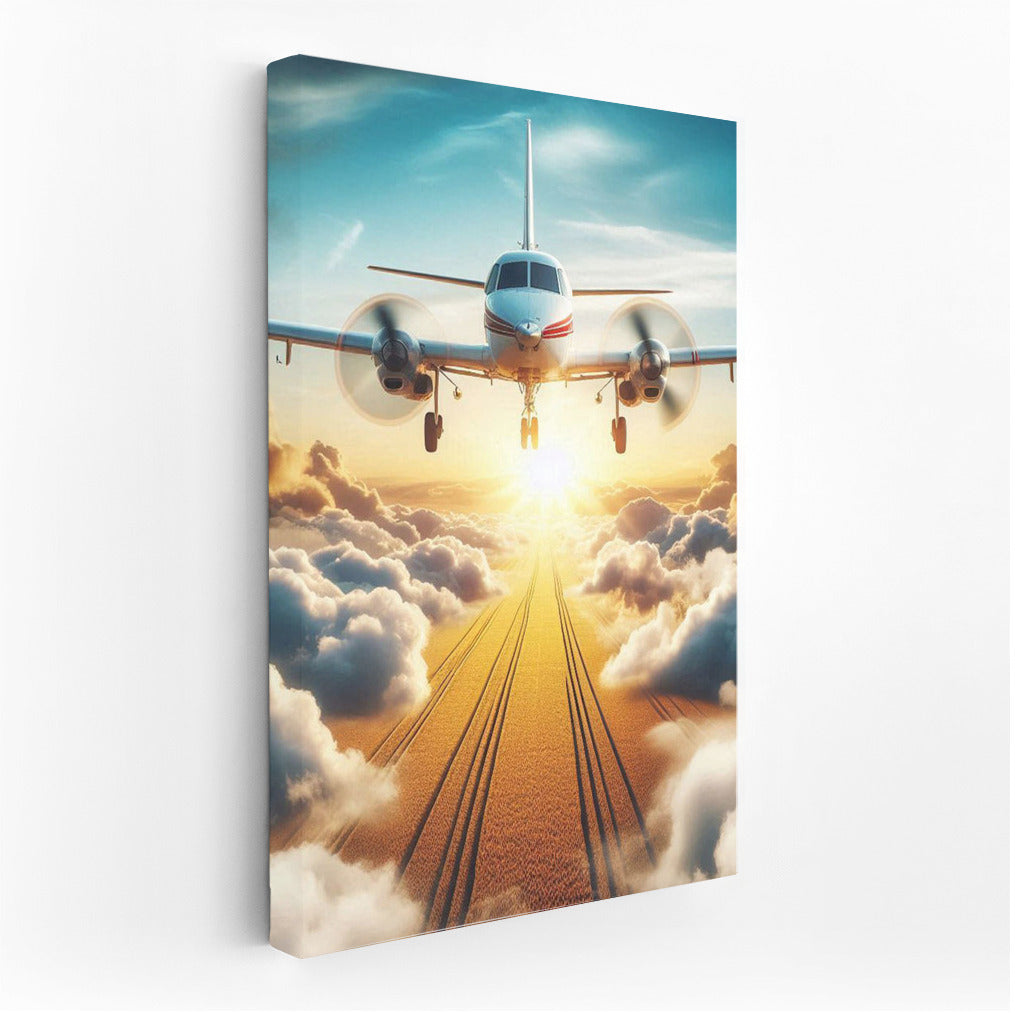 Wings of Freedom: Agricultural Plane in the Clouds