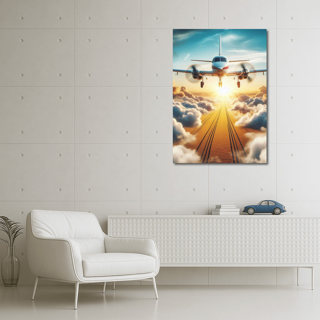 Wings of Freedom: Agricultural Plane in the Clouds