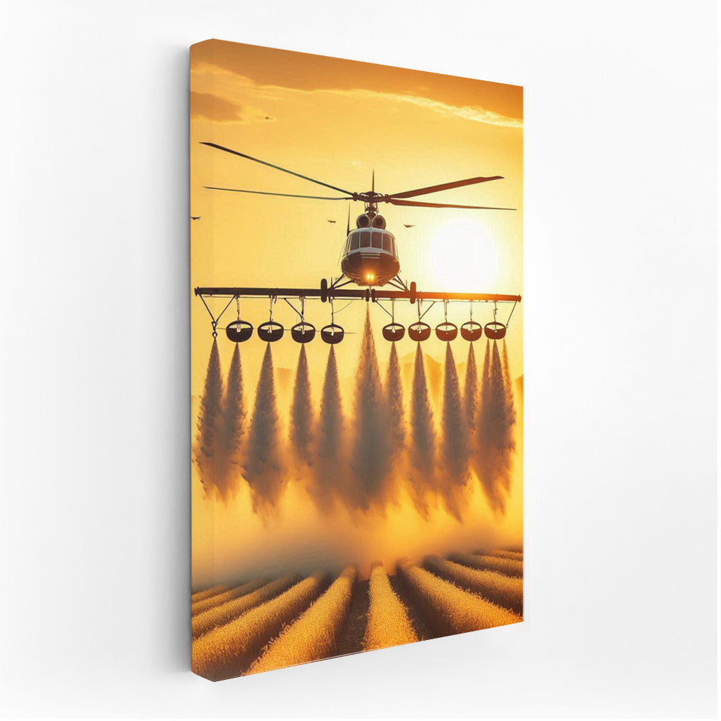 Morning Symphony: Agricultural Helicopters in Flight 3