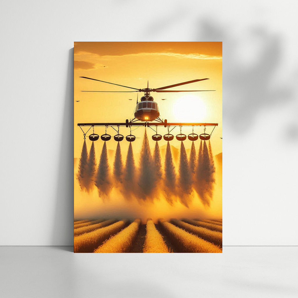 Morning Symphony: Agricultural Helicopters in Flight 3