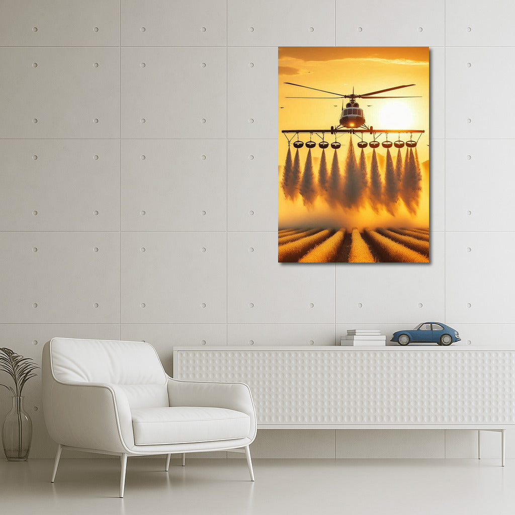 Morning Symphony: Agricultural Helicopters in Flight 3