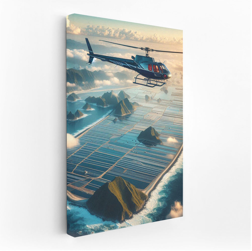 Helicopter over the Ocean: Modern Interior Decor