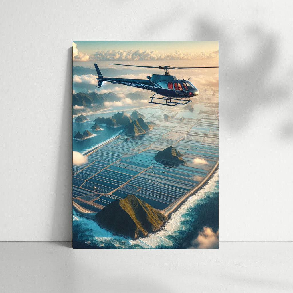 Helicopter over the Ocean: Modern Interior Decor