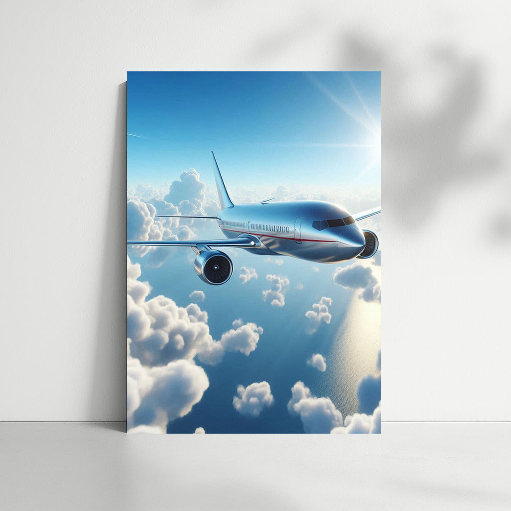 Air Travel: Airplane in the Clouds