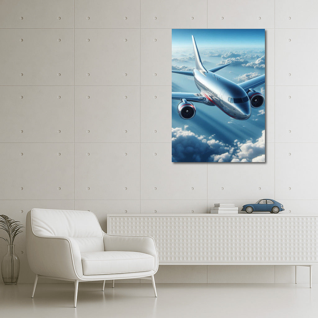 Air Flight: Airplane in the Clouds