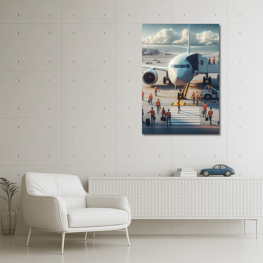 Elegant Airplane: Airport Dynamics in Interior