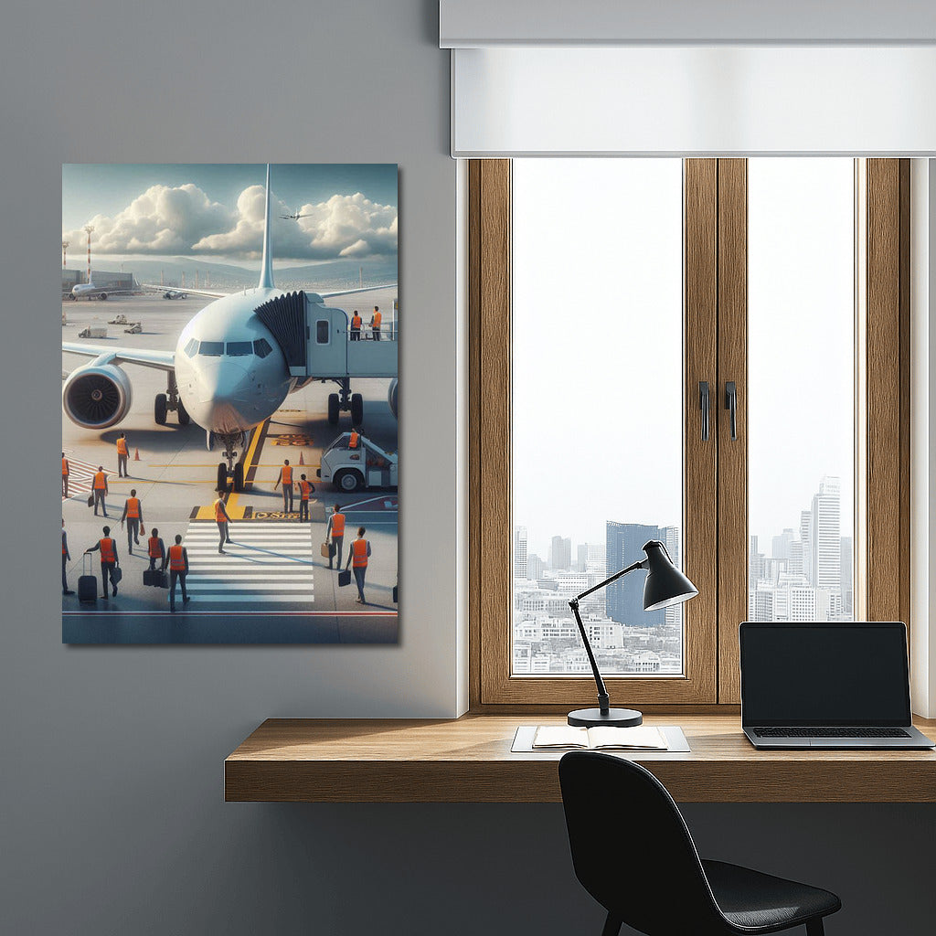 Elegant Airplane: Airport Dynamics in Interior