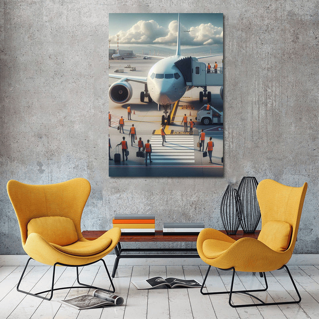 Elegant Airplane: Airport Dynamics in Interior