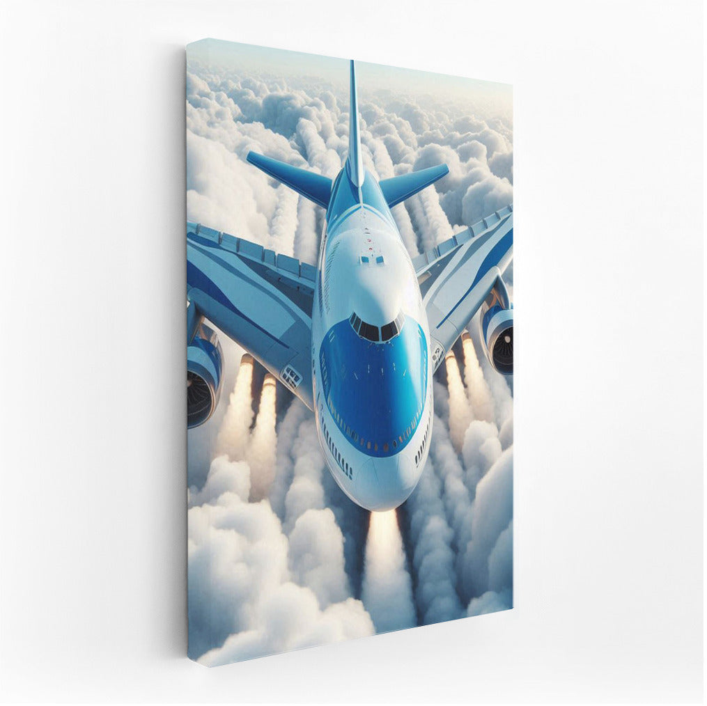 The Majesty of Flight: Airplane Through the Clouds