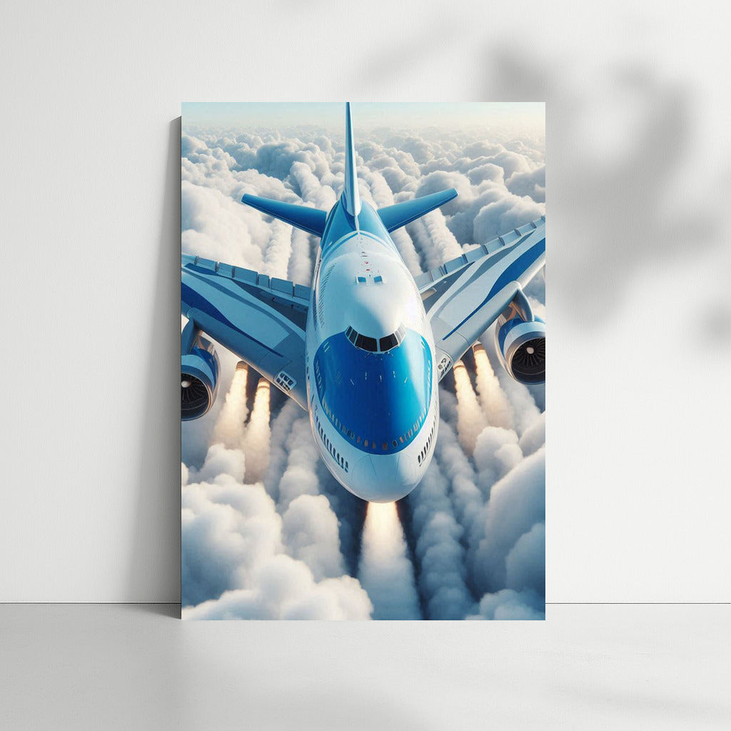 The Majesty of Flight: Airplane Through the Clouds