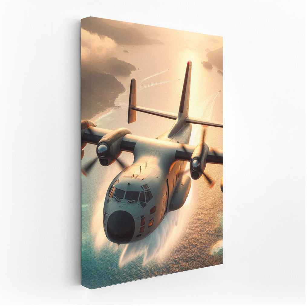 Freedom of Flight: Seaplane over the Ocean
