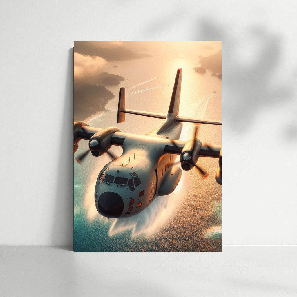 Freedom of Flight: Seaplane over the Ocean