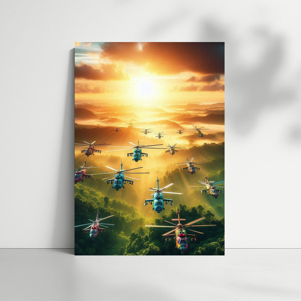 Helicopter Power: Attack Over the Forest