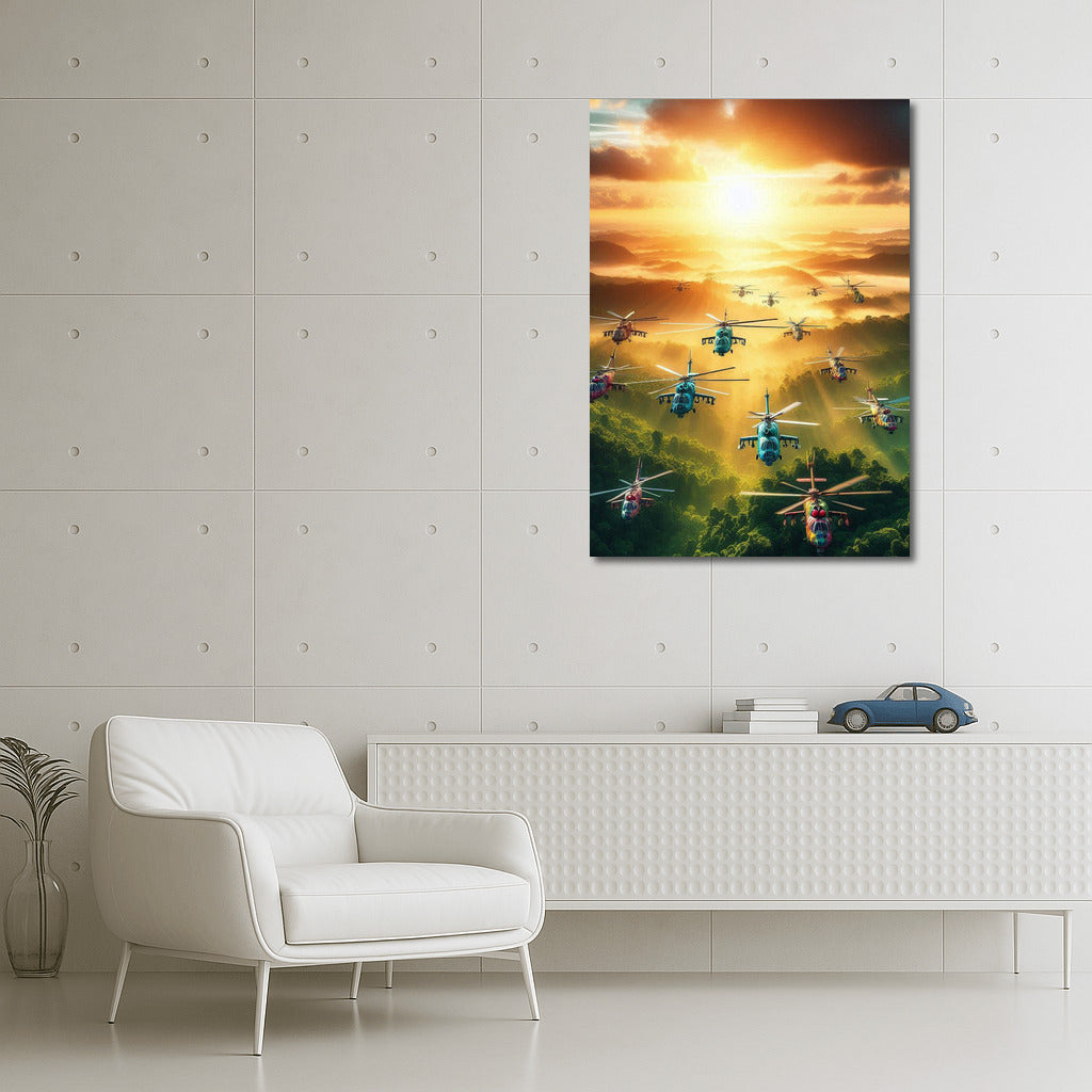 Helicopter Power: Attack Over the Forest