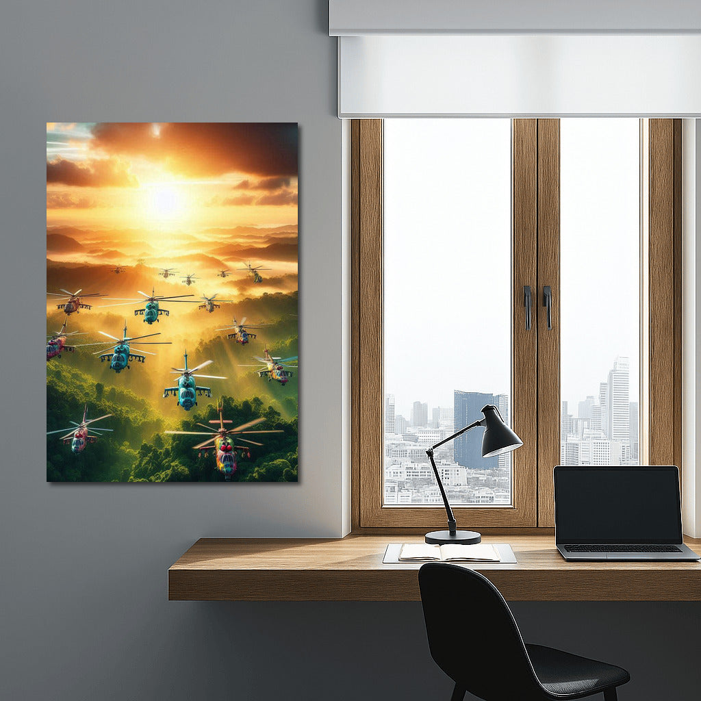 Helicopter Power: Attack Over the Forest